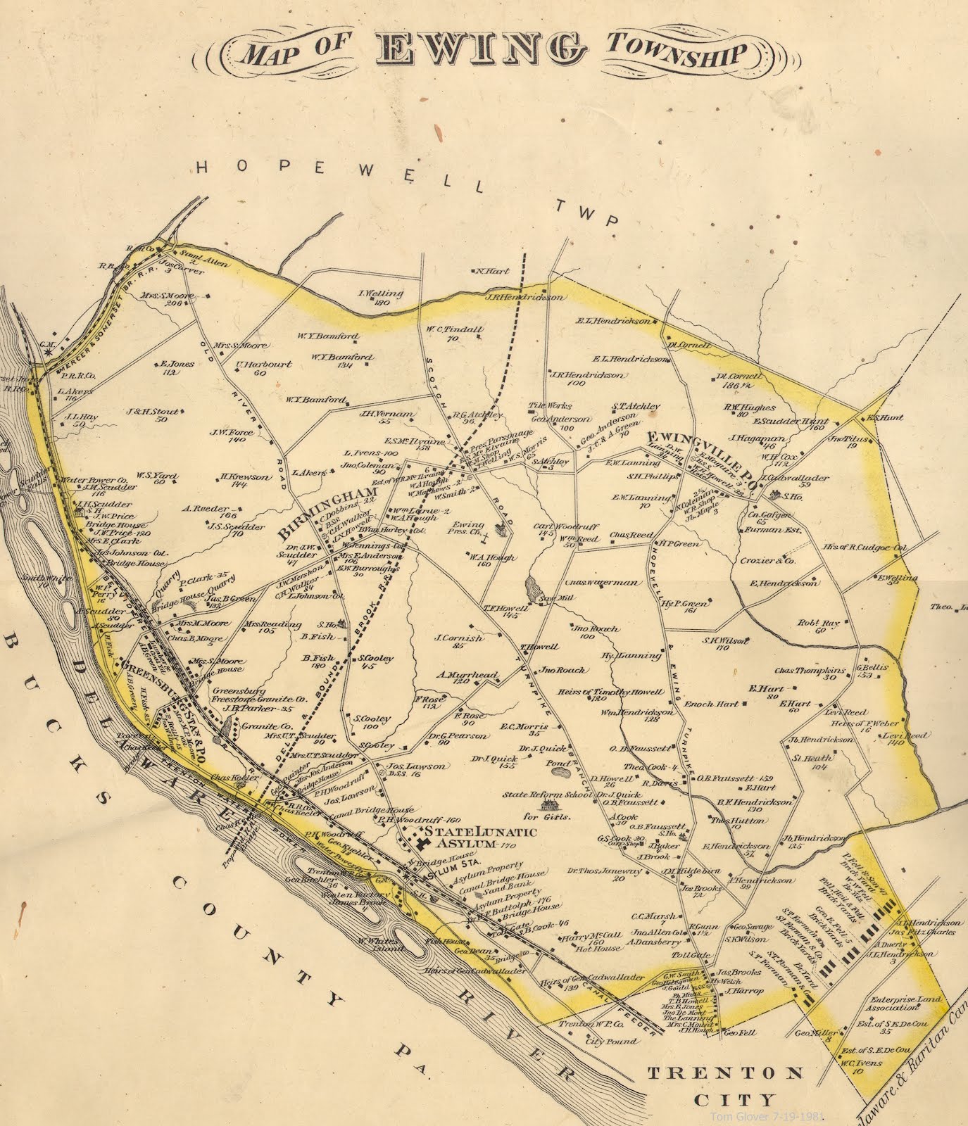 TOM GLOVER'S HAMILTON LIBRARY SCRAPBOOK LOCAL HISTORY WITH A PERSONAL