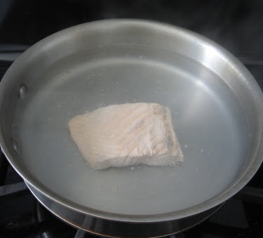 poached salmon