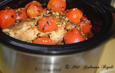 Pork Roast and Ingredients for Pork Ragu Recipe in the Slow Cooker