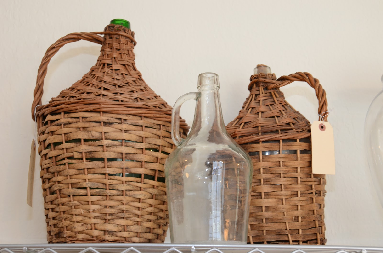 IRON & TWINE Vintage Wicker Demijohn