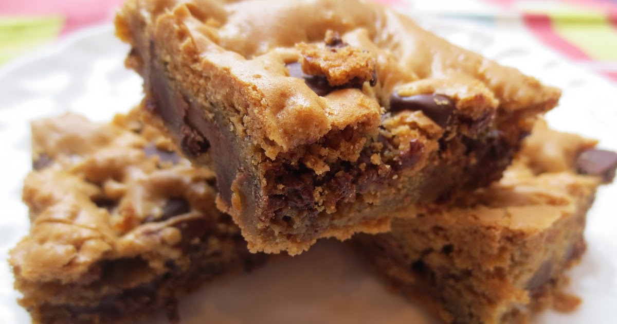 Brown Butter blondies with Skor Bar chunks Of Muses and Meringues