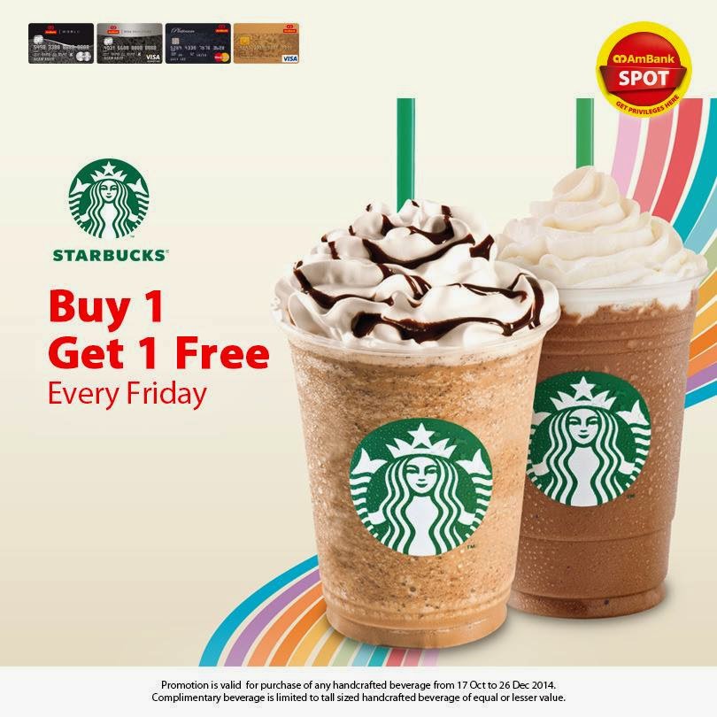 48 SMART Starbucks Buy 1 Get 1 Free on every Friday