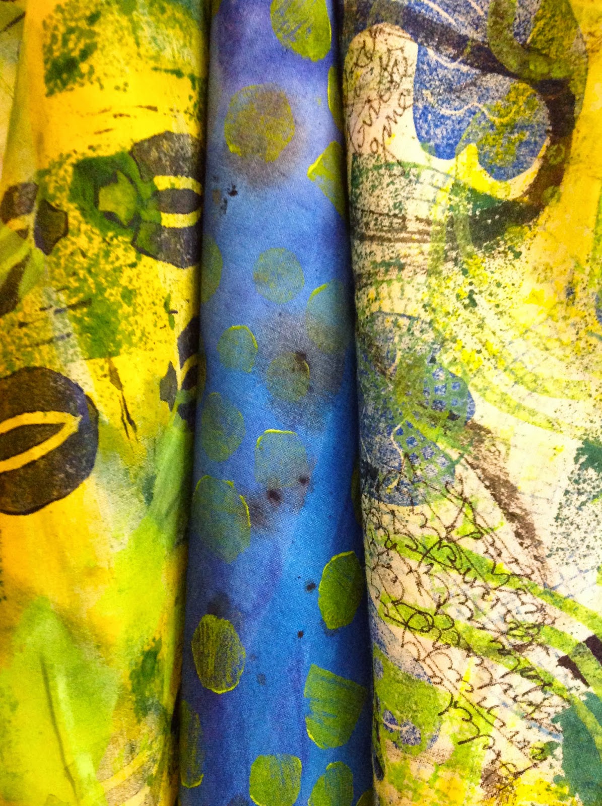 STITCHWORKS Fabric painting.