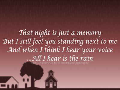 Song Lyric Quotes In Text Image: Rain - Alanis Morissette Song Quote Image