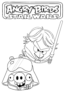 Angry Birds Star Wars Coloring Pages