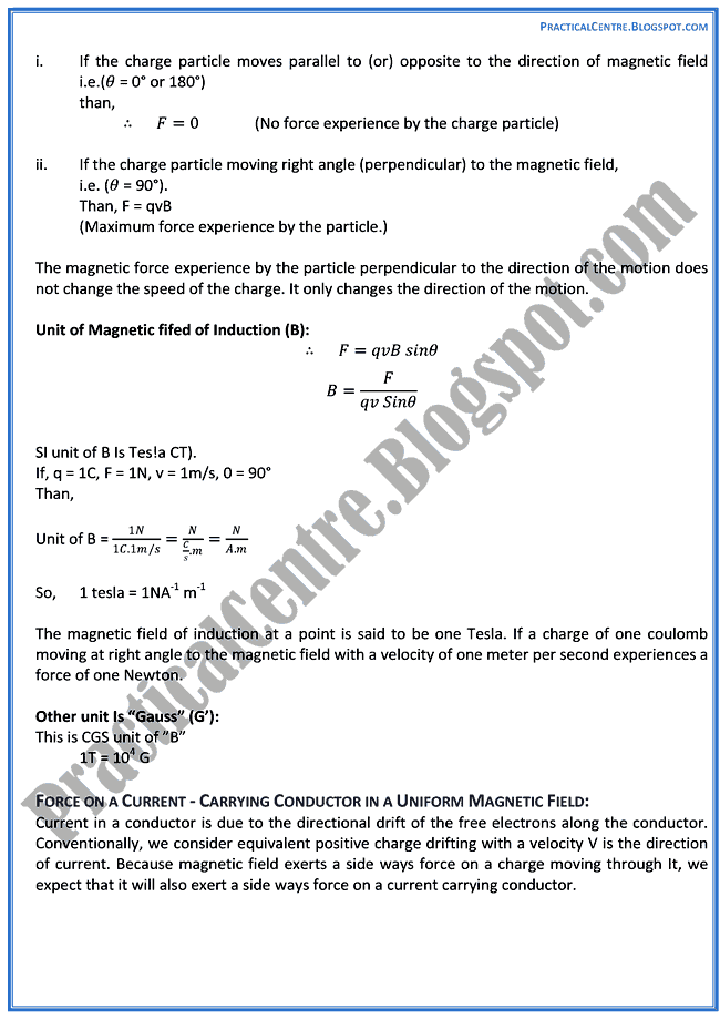 magnetism-and-electromagnetism-theory-notes-physics-12th