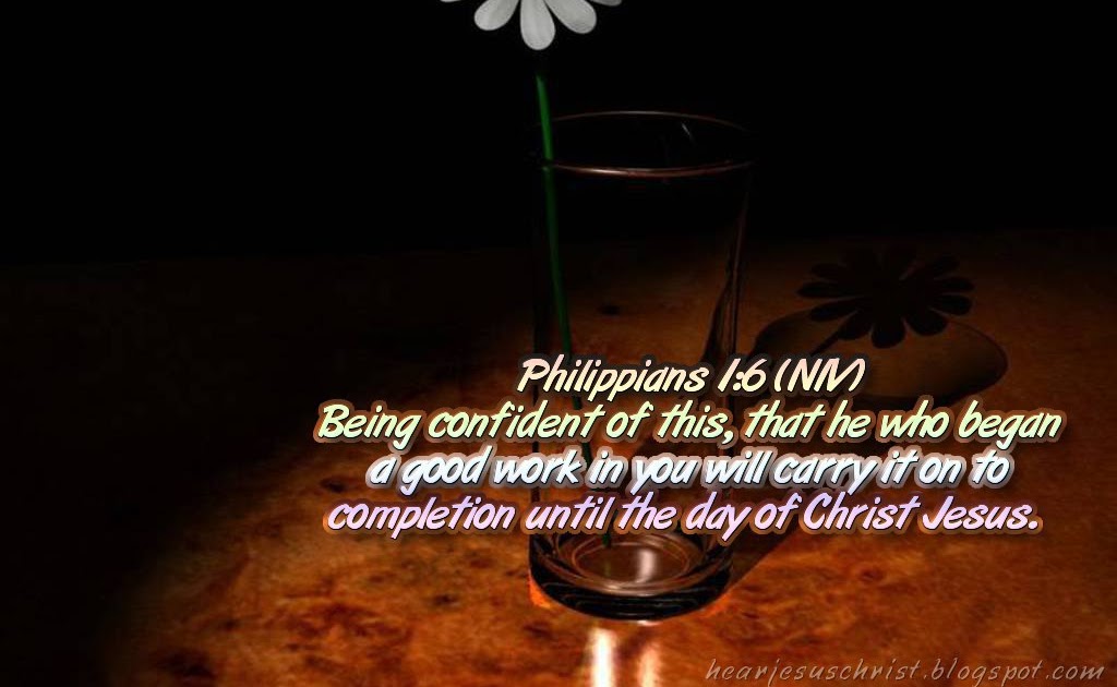 Christian Wallpapers: Bible Verse Wallpaper - Philippians 1:6