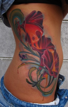 Traditional Flower Tattoos Designs