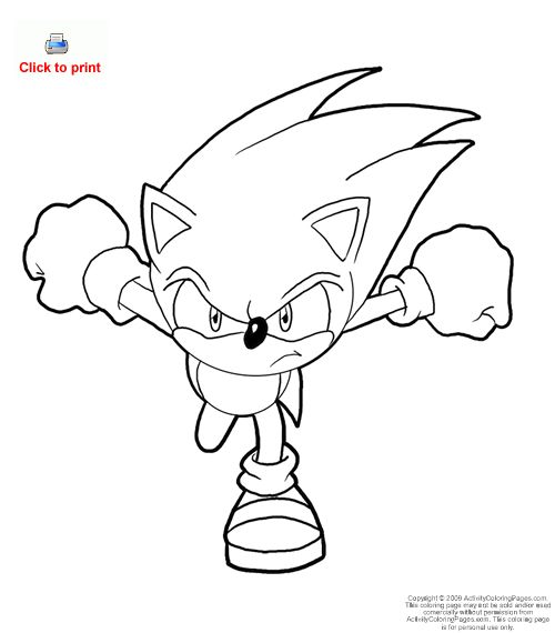 Sonic na aventura - Sonic - Just Color Crianças : Páginas para colorir para  crianças