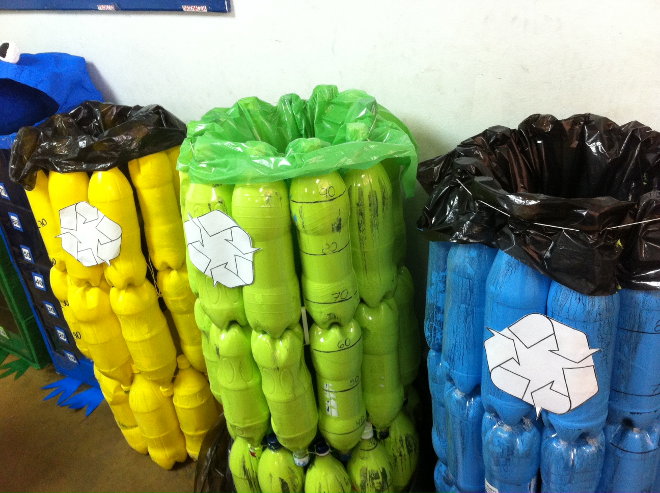 colores de papeleras de reciclaje