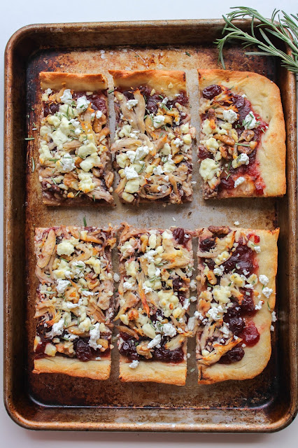 Chicken Cranberry Walnut Pizza with Goat Cheese | The Chef Next Door