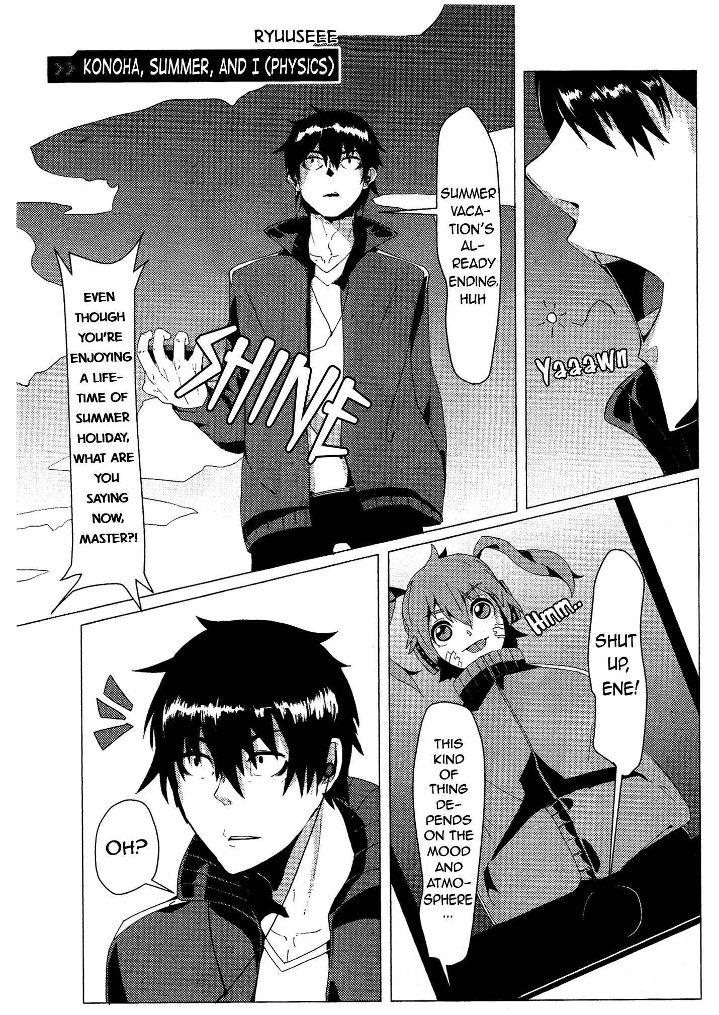 Kagerou Daze Official Anthology Comic Summer Vol 1 Chapter 12 Konoha Summer And I Physics By Ryuuseee Mangahasu