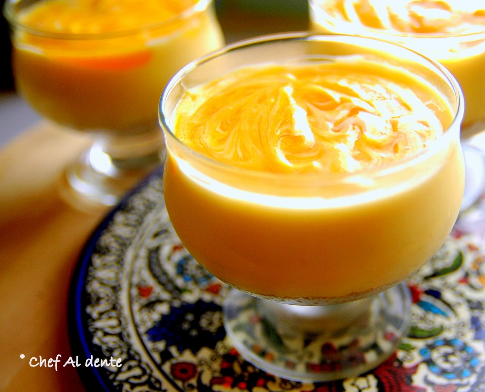 Chef Al dente Eggless NoCook Mango Cream Cheese Custard