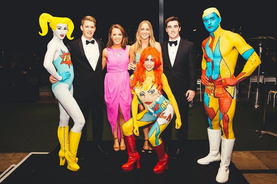 Human Statue Bodyart Pop Art Body Painting at Le Montage in Lilyfield