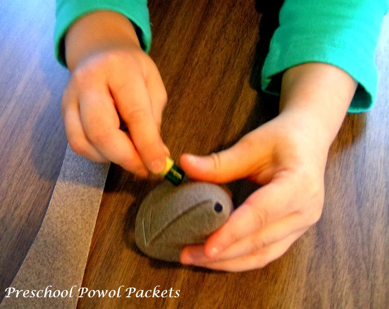 Sandpaper Christmas Tree Ornament Kids Craft Preschool Powol Packets