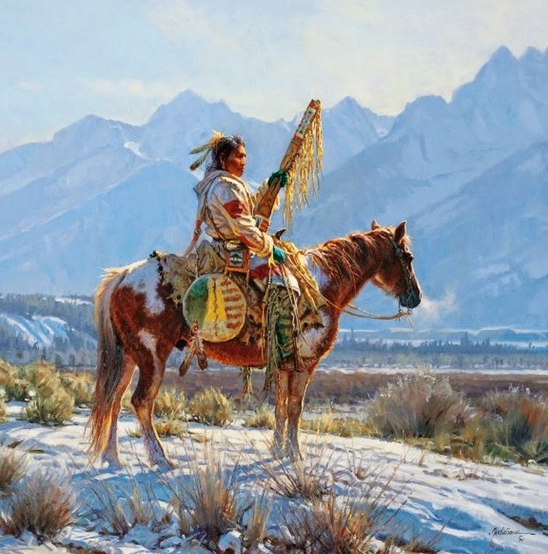 Cuadros Modernos Pinturas y Dibujos Indios Salvajes en Paisajes