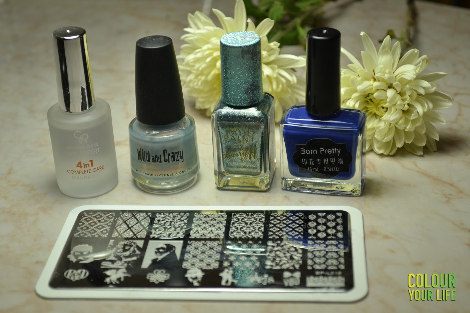 Colour your life Blue stamping polish