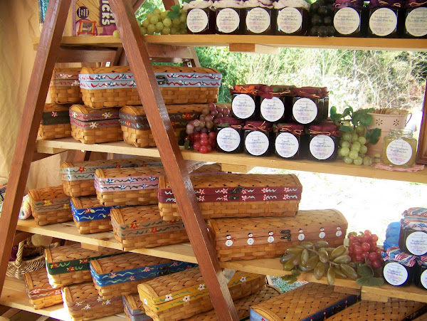 Market baskets and jam