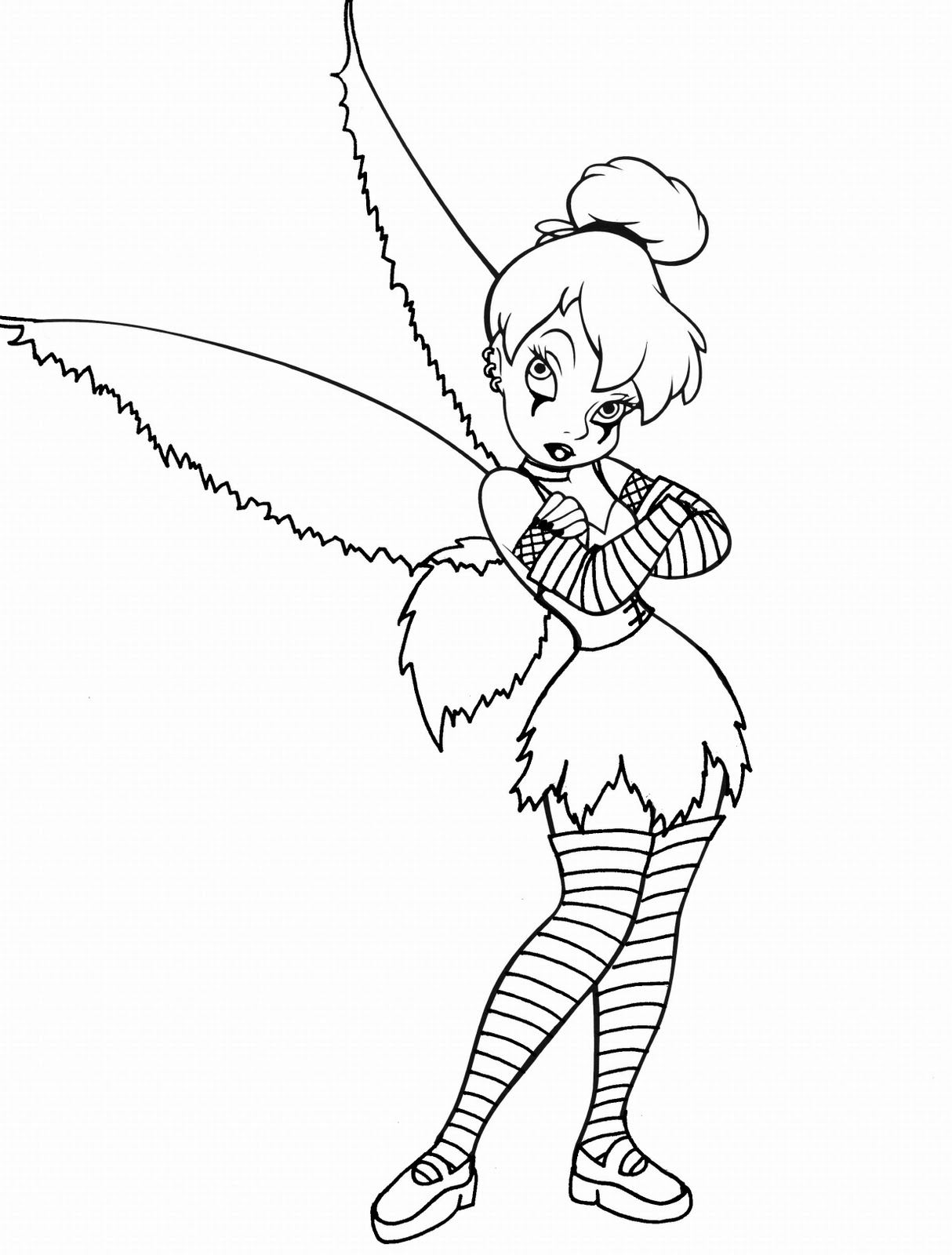 pixie hollow printable coloring pages Disney fairies