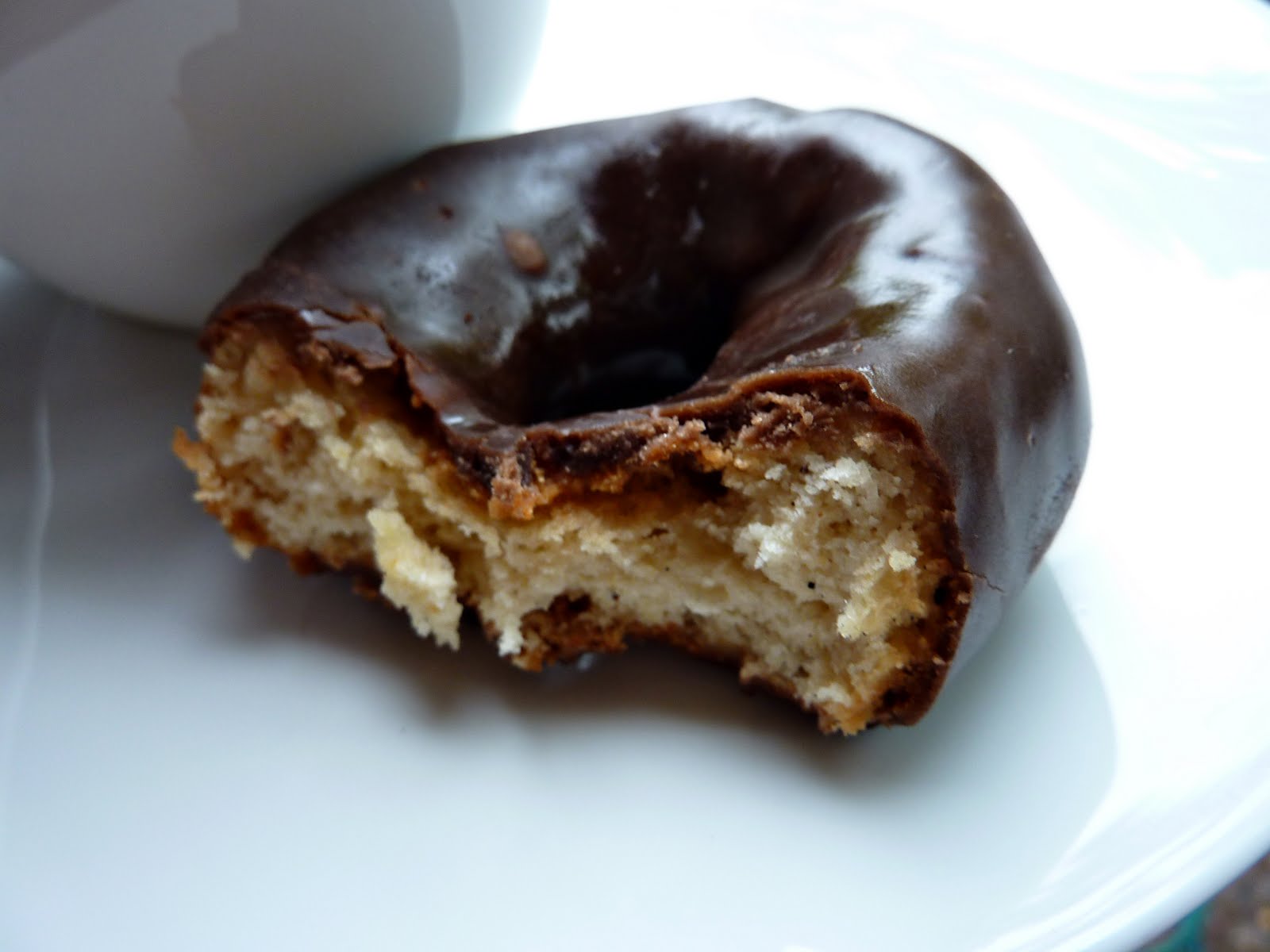 Dance While You Cook Chocolate Dipped Donuts by Kinnikinnick