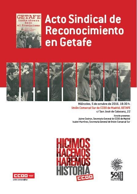 5 Octubre Acto Sindical en Getafe