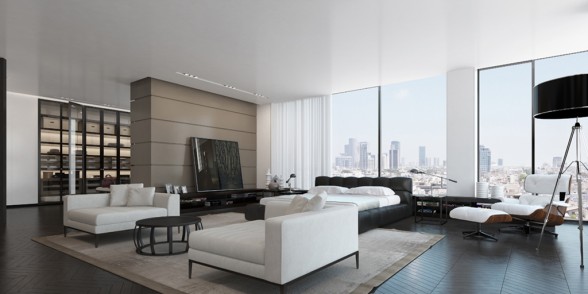 Tel Aviv Penthouse Family Room Idea