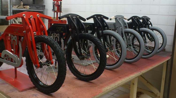 wooden motorbike balance bike