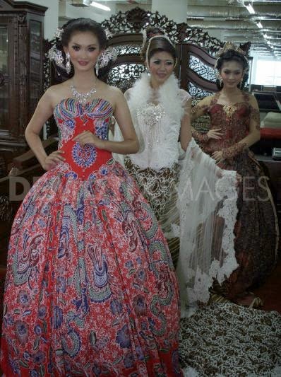 batik gaun modern