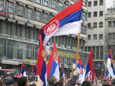 Protests in Belgrade will continue until the Government refuses the Kosovo ultimatum