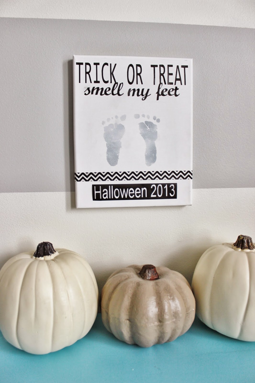 Baby Footprint Halloween Art Delightfully Noted