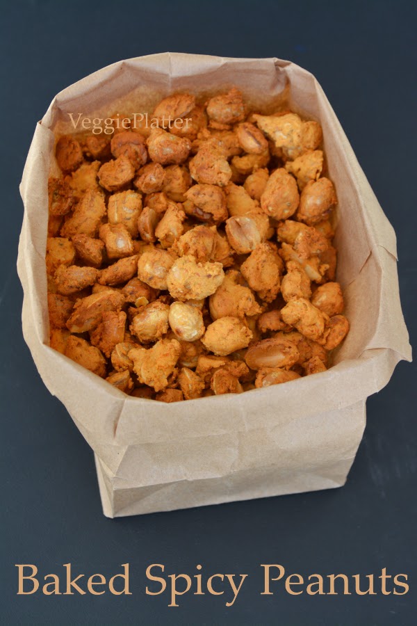 Veggie Platter Baked Masala Peanuts / Peanut Bhujiya