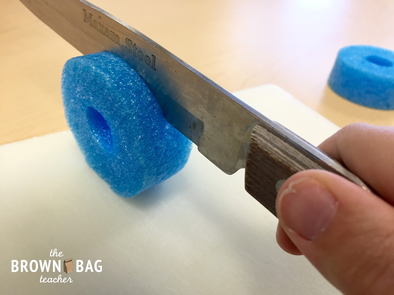 Teacher Hack PoolNoodle Card Holders