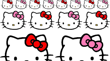 pegatinas cara de hello kitty