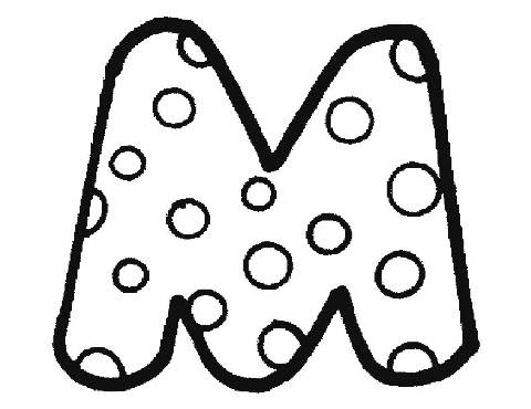 transmissionpress: Bubble Letter M Coloring Pages