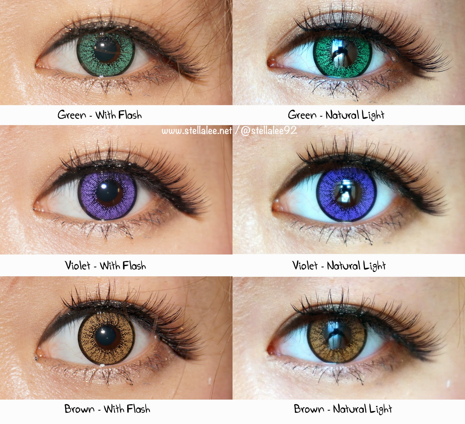 B Eye New Adult Series â Stella Lee s Blog â Here are the parisons of the circle lenses with and without flash