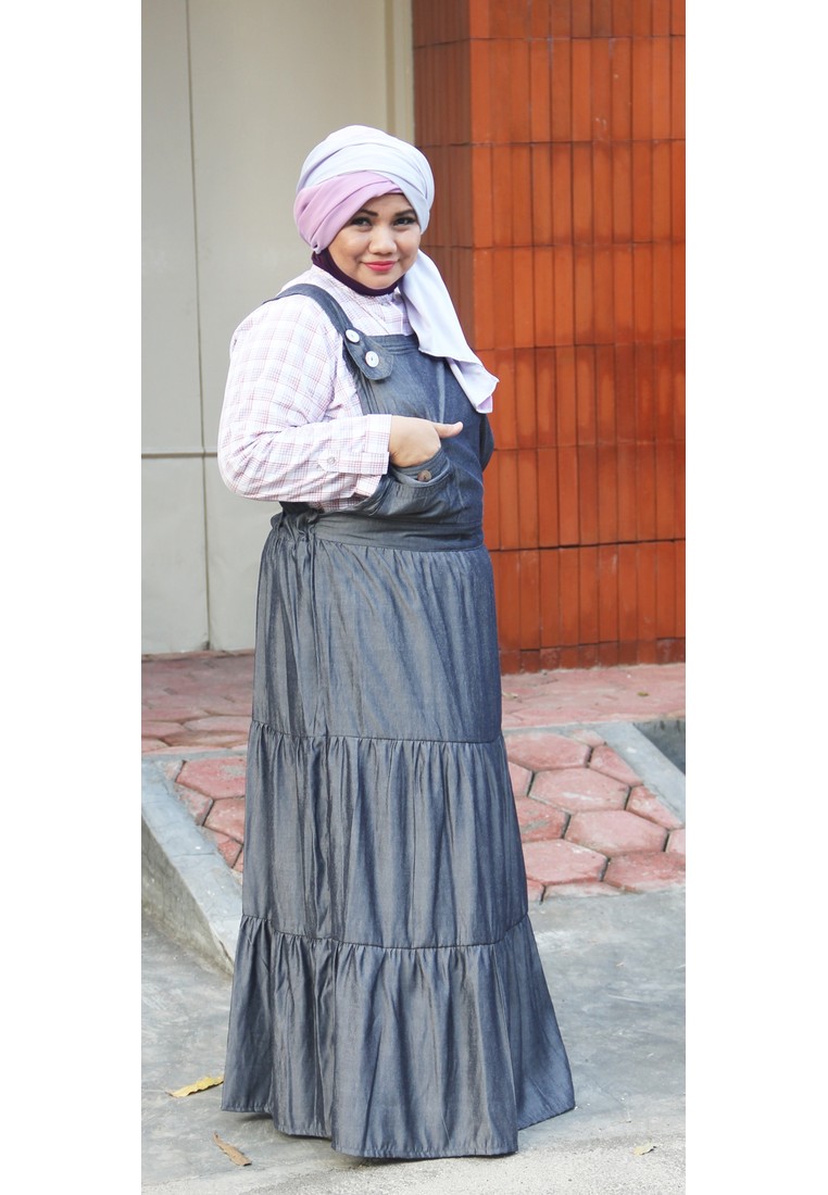 model baju overall kodok muslimah makin populer model baju overall kodok muslimah makin populer
