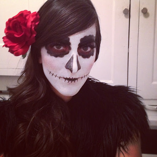 Mexican candy skull makeup