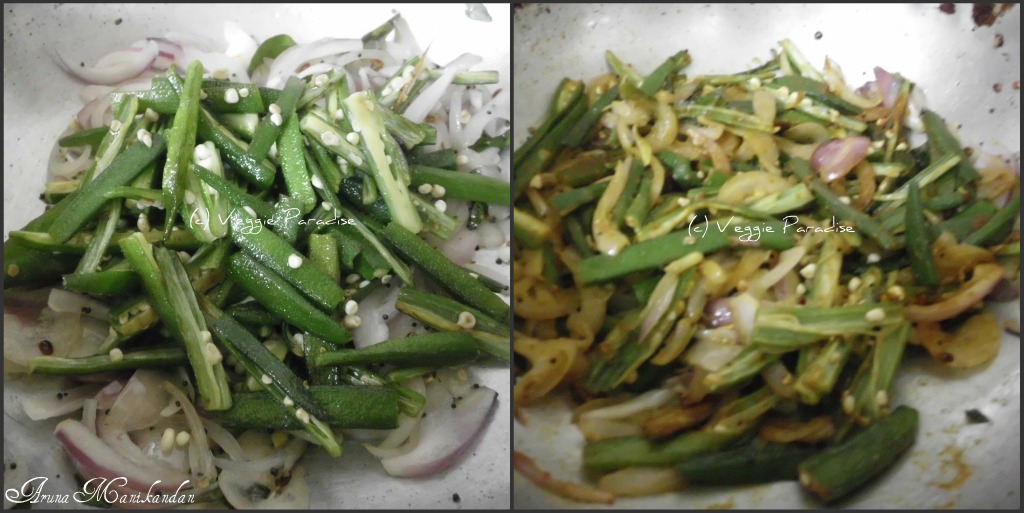 OKRA WITH ONIONS VEGGIES PARADISE