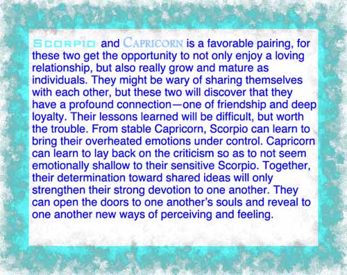 scorpio dating capricorn