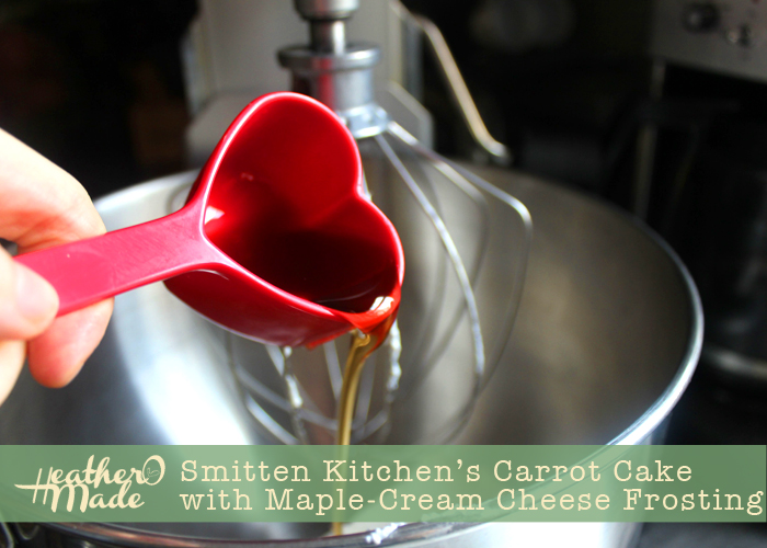 Heather O Made Smitten Kitchen's Carrot Cake with MapleCream Cheese