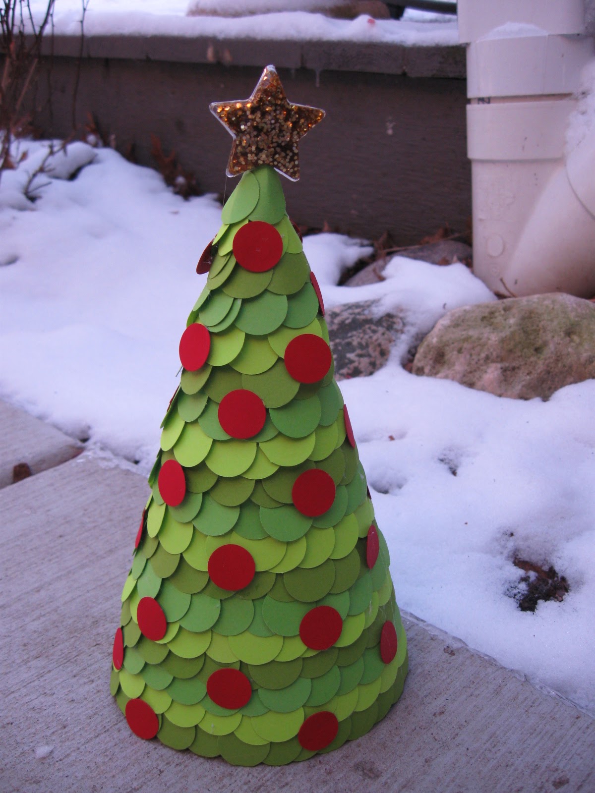 Craft Klatch Paper Covered Cone Christmas Tree Craft Tutorial