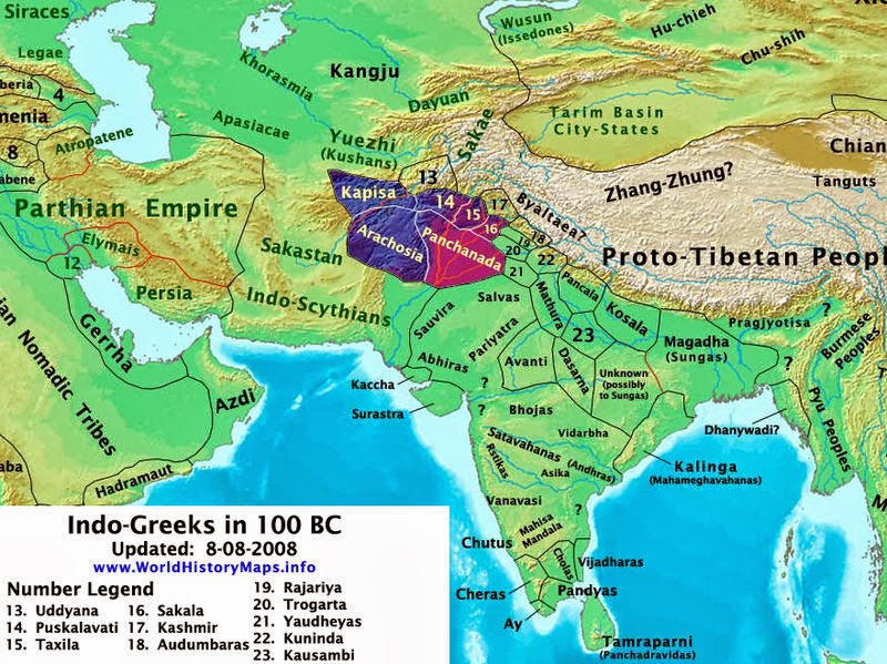 Graeco Bactrian & Indo Greek Kingdoms-Network of Indo Greek Culture