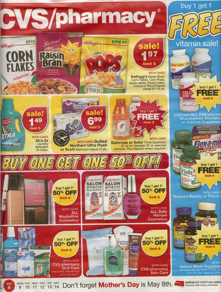 Here is the CVS ad scan