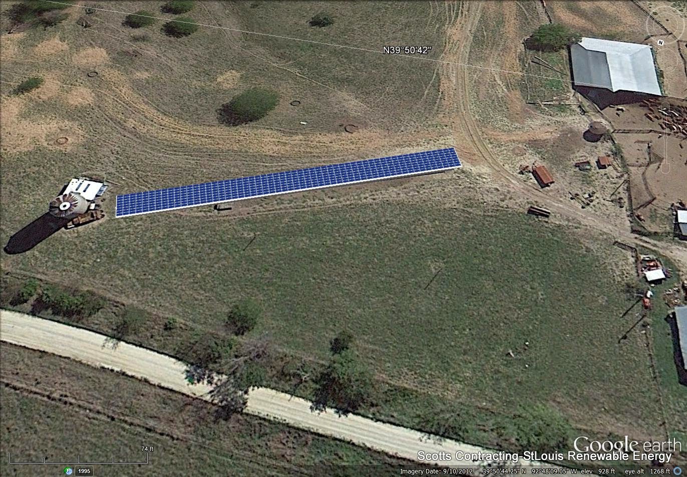 Birds Eye view of the SolarPower Feed Bunk Cover Shade, Cattle Pens, Barns, and Silo Birds Eye view of the SolarPower Feed Bunk Cover Shade, Cattle Pens, Barns, and Silo