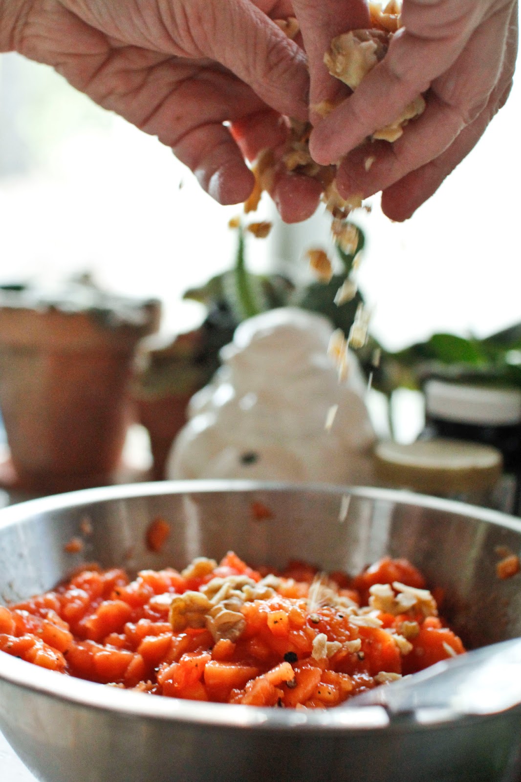 The Colors Of Indian Cooking Papaya, Walnut, and Watercress Salad
