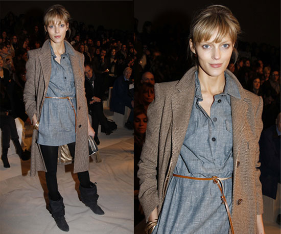 wearing a winter coat in the summer