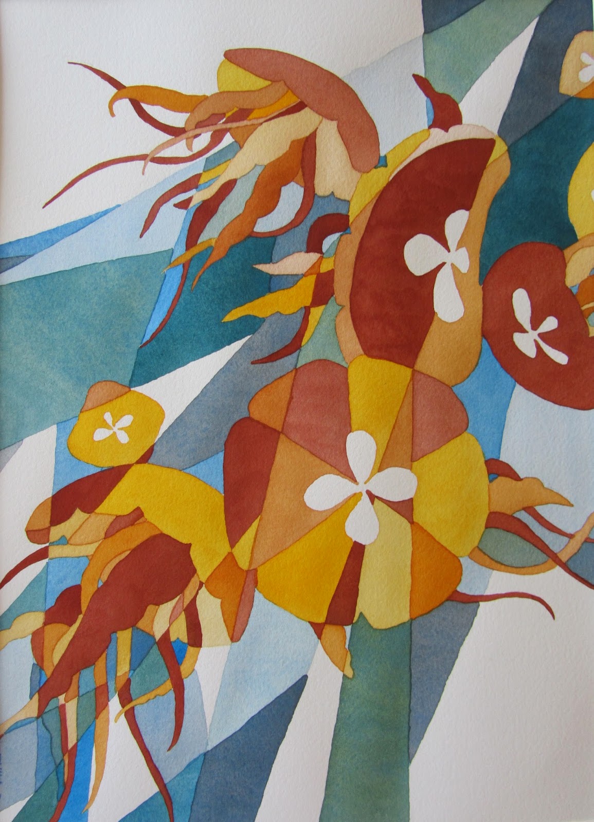 Sally Cannon Ellis' Watercolor Adventures Watercolor Flat Washes and