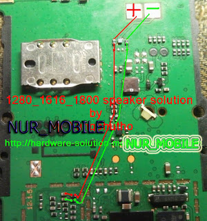 حل مشكلة سبيكر نوكيا 1616 1280 1800 Nokia+1280+1616+1800+speaker+tested+solution1
