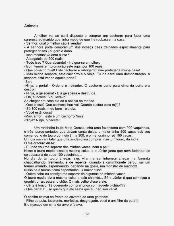 PIADAS E MUITO MAIS PIADAS MUITO ENGRAÇADAS DE ANIMAIS