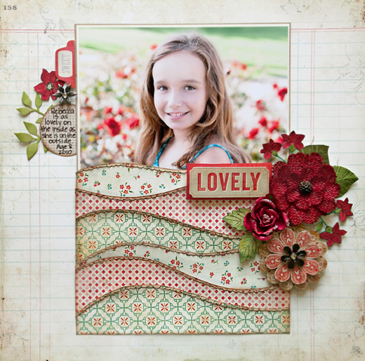 Stacy Cohen Another My Creative Scrapbook kit layout and a tutorial